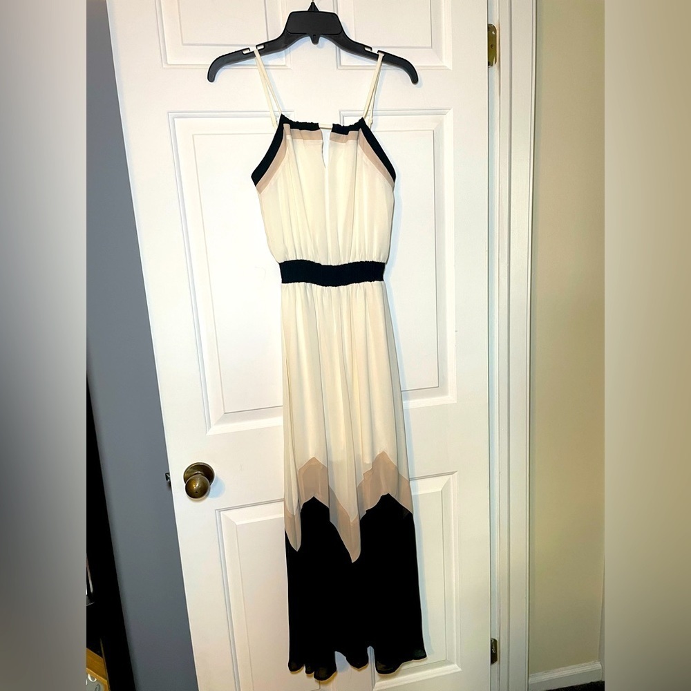 Heart Soul Woman’s Maxi Dress Size XS NEW Spaghetti Straps Stretch Waist Flowy